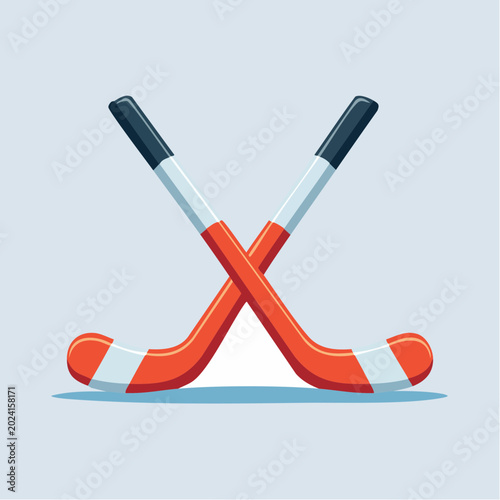 Crossed Hockey Sticks Icon