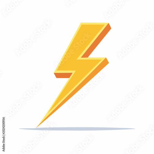 Yellow lightning bolt icon