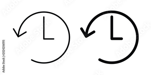Billede på lærred History icon