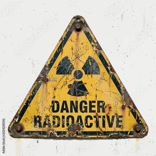 Rusty Radioactive Danger Sign