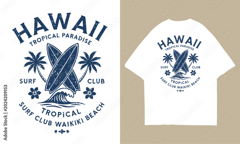 Fototapeta premium Retro summer t shirt design 