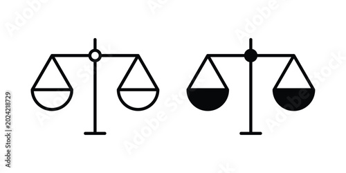 Obraz na plátne Balance icon. web black icon design.