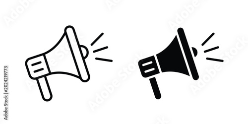 Campaign icon. web black icon design.