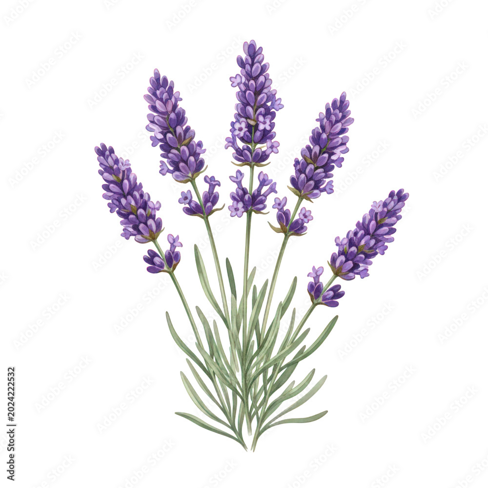Fototapeta premium Purple lavender flowers bouquet