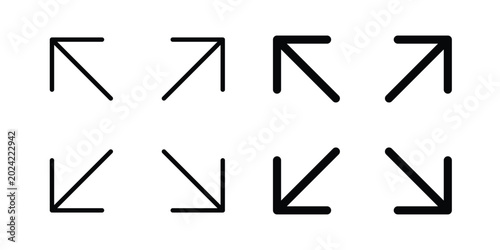 Bild auf Leinwand Expand icon. web black icon design.