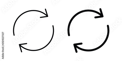 Fotografía Refresh icon. web black icon design.