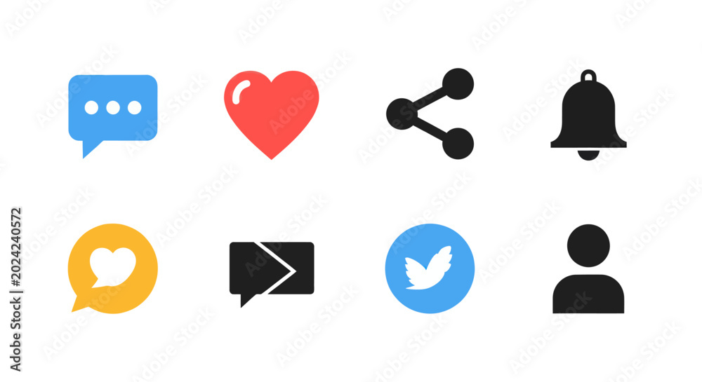 © Kagura - Social media icons set