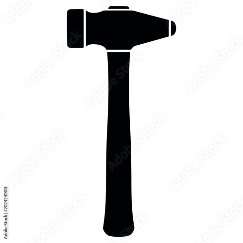 Bilde på lerret Professional metal hammer tool with a sturdy handle for construction work and ho