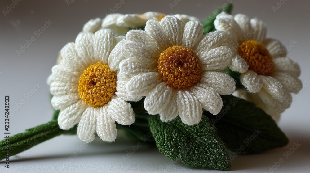 Obraz premium Illustration 3d chamomile. chamomile field. flowers Matricaria recutita is a plant widely used for medicinal and cosmetic purposes chamomile tea. High quality