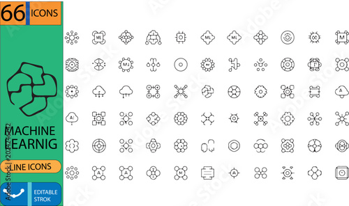 high quality MACHINE LEARNING EPS .eps image for stock marketplace