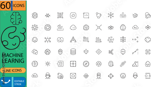 creative MACHINE LEARNING EPS .eps image for stock marketplace