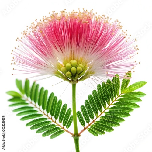 tropical flower isolated on white