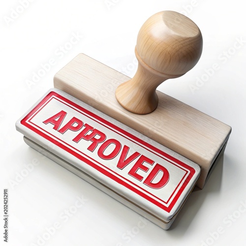 rubber stamp approved