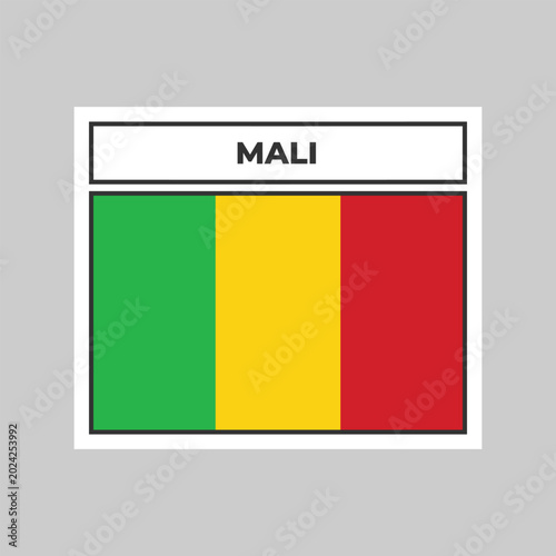 National Flag of Mali Illustration Design