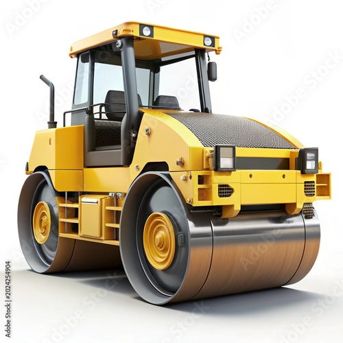 yellow bulldozer excavator