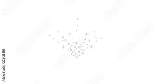 Fotografija Sparkling silver glitter particles flying.