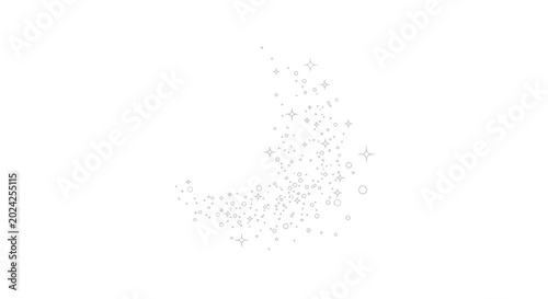 Cuadro en lienzo Glitter sparkles flying in air.