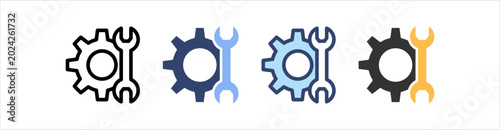Repair Icon Set Multiple Style Collection