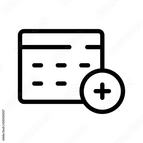 Fotografie Modern Add to Calendar Icon Set for Event Scheduling, Time Planning and Producti