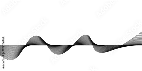 Fotografie abstract optical art wave background modern black and white design