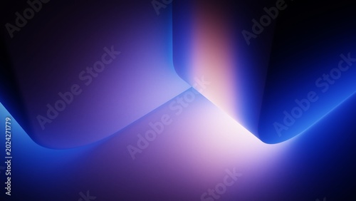 Fotografi Gradient geometric background with blue violet corner convergence