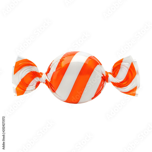 3d stylized orange dna double helix structure