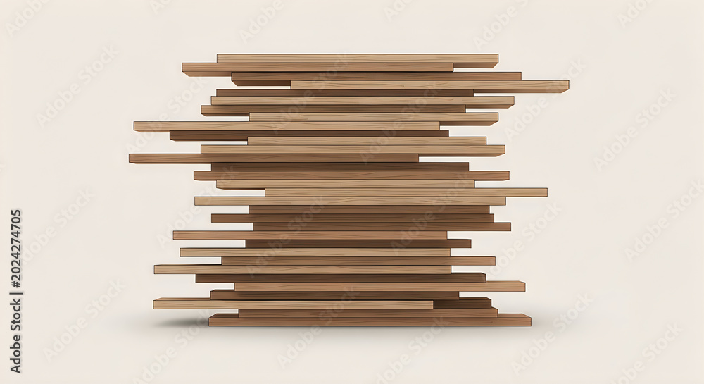 Fototapeta premium Stacked wooden blocks with colorful letters falling down