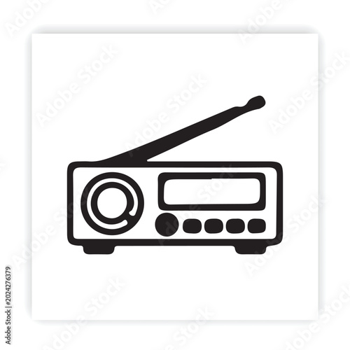 Fotografi Walkie-Talkie & Radio Vector Icons | Communication, Portable Radio, Two-Way Radi