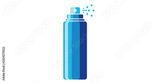 Blue Aerosol Spray Can Dispenser Icon