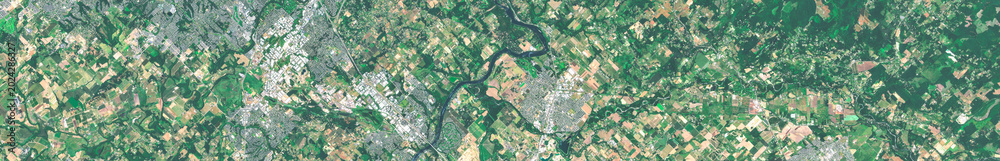 Fototapeta premium Portland USA on open data satellite image