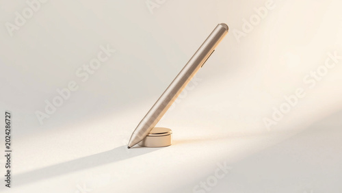 Sleek digital stylus styled for modern creative professional desk aesthetic on white