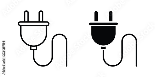 Фотография Plug icon illustration simple design elements