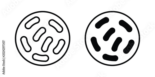 Foto Probiotics icon illustration simple design elements