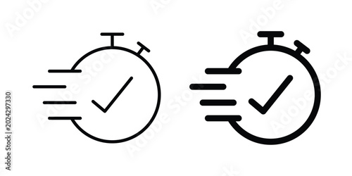 Quick icon illustration simple design elements