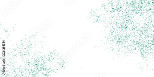 Tableau sur toile Abstract textured background with subtle ethereal green speckles against pristine white canvas, evoking sense delicate airy wonder