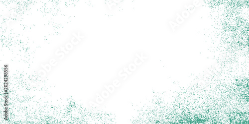 Foto Abstract textured grunge background, soft focus, faded edges, subtle teal green speckles, white negative space for copy