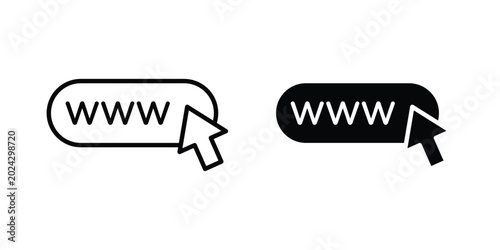 Fotografie Url icon illustration simple design elements