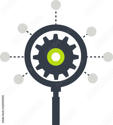 Modern seo concept showing interconnected network, data analysis, strategic optimization for digital growth.