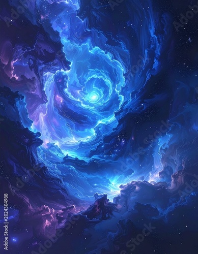 blue sky with stars