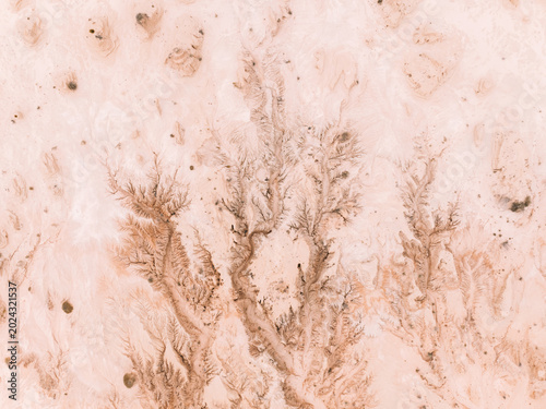 Photos Aerial Abstract Erosion Patterns on Lake Mungo Ancient Lakebed in NSW Australia