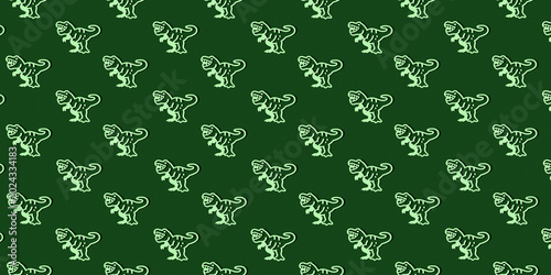 Pattern of Dino. 3d render illustration. 