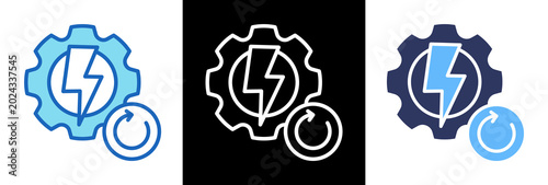 Tableau sur toile Resource Renewal triplestyle icon