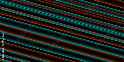 Abstract Neon Glow Technology Background with Futuristic Cyan and Orange Light Stripes