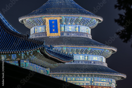 Imperial Splendor: Temple of Heaven Framed at Night
