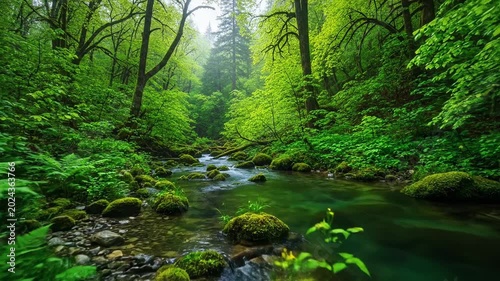 stream in the forest