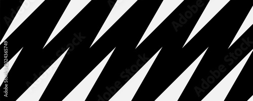 Schilderij op canvas Background pattern zigzag color