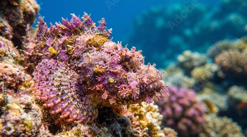 Weedy scorpionfish underwater