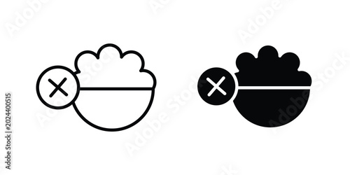 Fotografie Lack of appetite icon