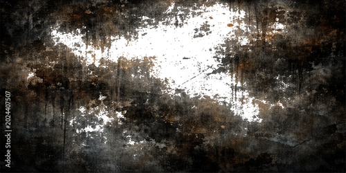 Bild auf Leinwand A dark and cold winter weather texture of rain drops on the window glass with a