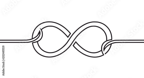 Bild auf Leinwand Infinity Knot Symbol: Endless Loop, Eternal Connection, Infinite Possibility